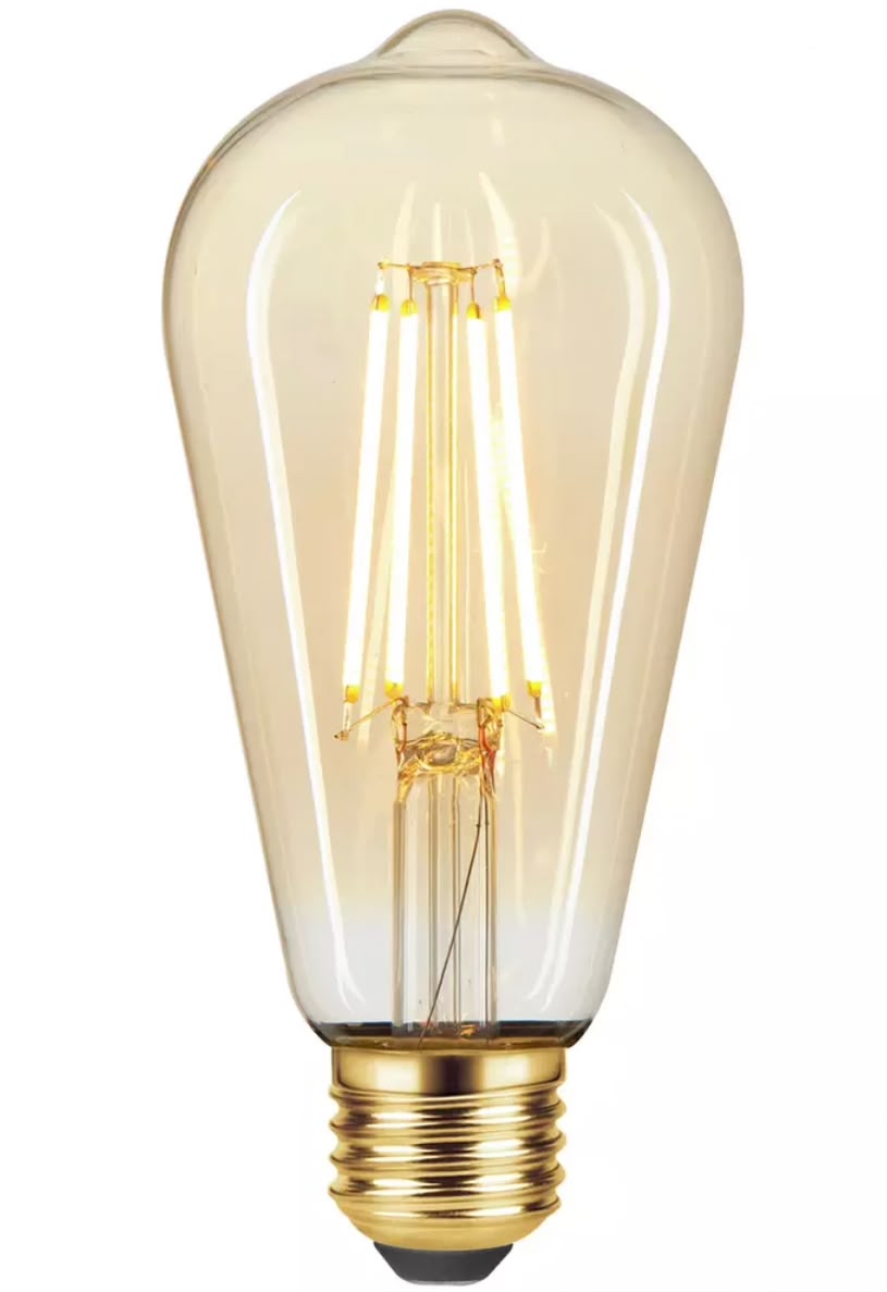 ST64 GOLD 3.5W ES27 pack of 6 bulbs