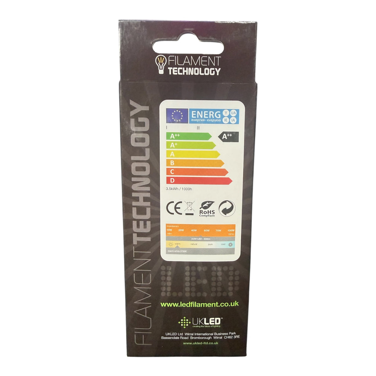 ST64 GOLD 3.5W ES27 pack of 6 bulbs
