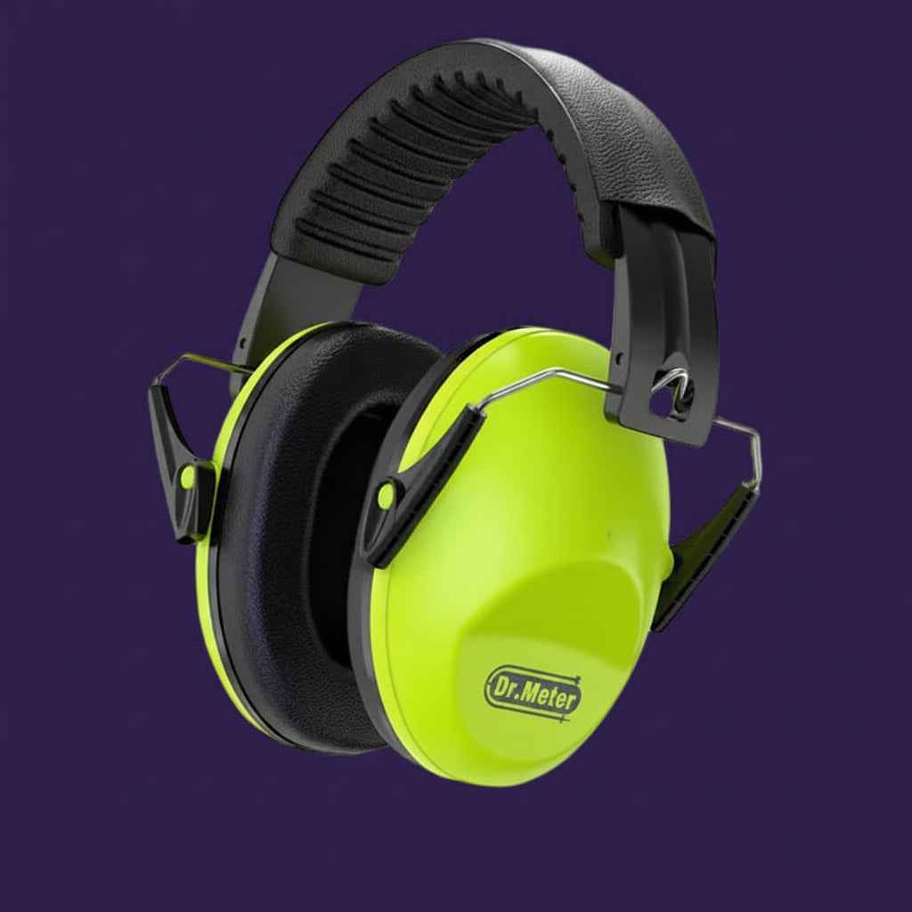 Dr. Meter Noise Reduction Ear Muffs (31dB SNR Ear Defenders) Black