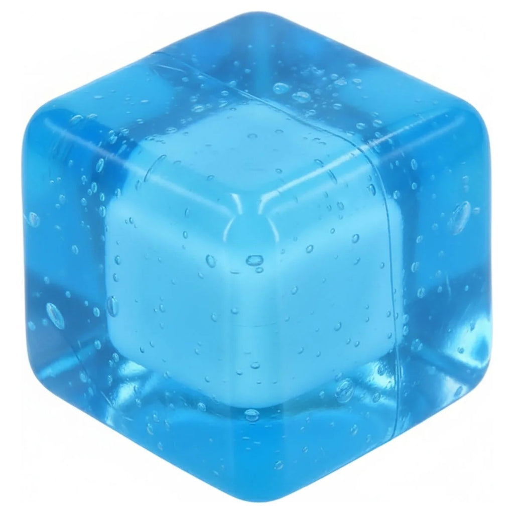 Squish Ice Cube – Translucent blue sensory cube