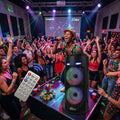 ZQS4239 Party Speaker - Portable Bluetooth Speaker with LED Lights