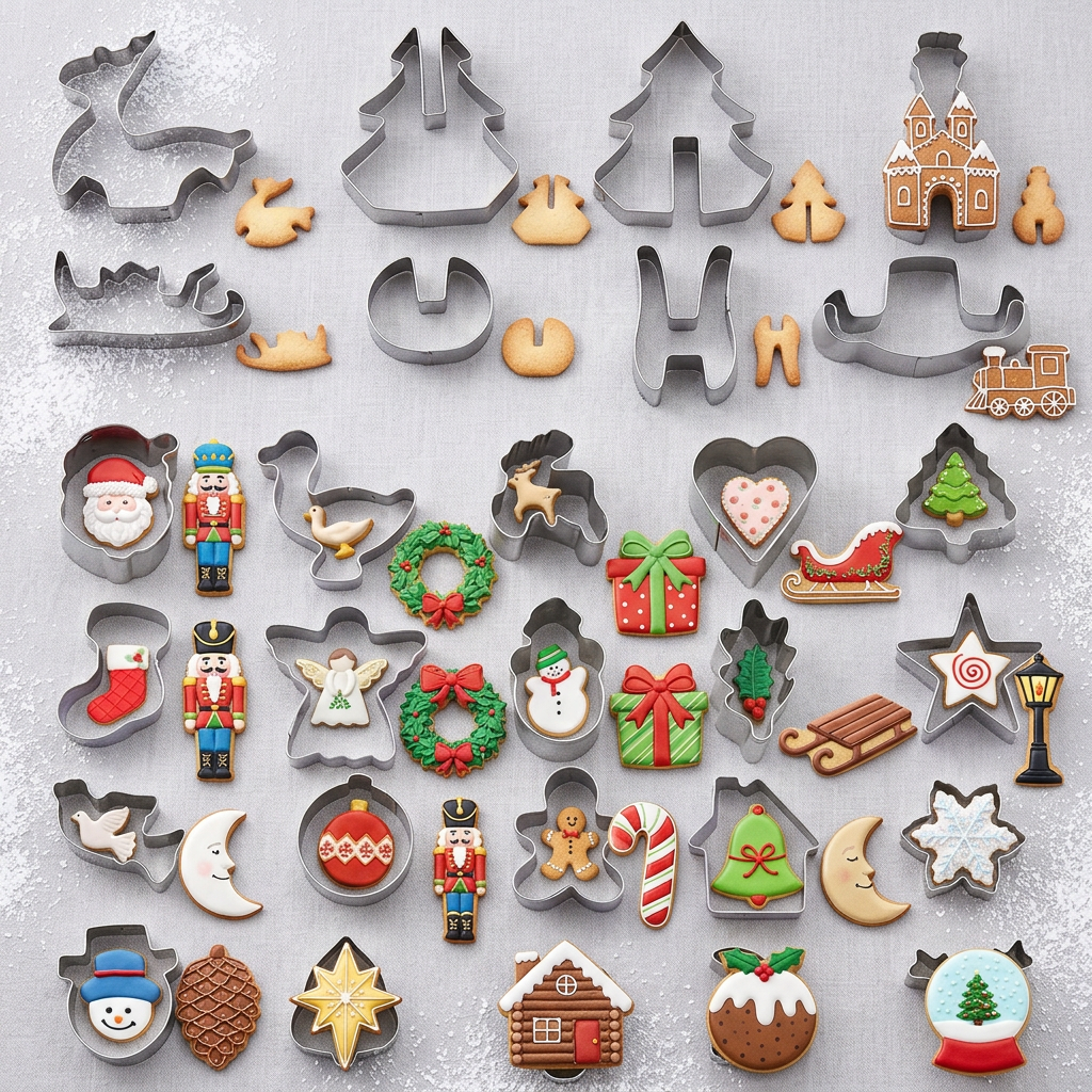 Christmas Cookie Cutter Set: 8 pcs