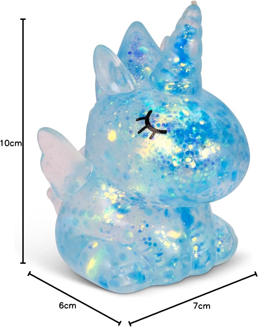 Scrunchems Sugar Unicorns product dimensions and size guide