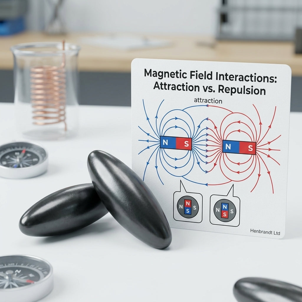 Magnet Rattles near a STEM magnetic field diagram