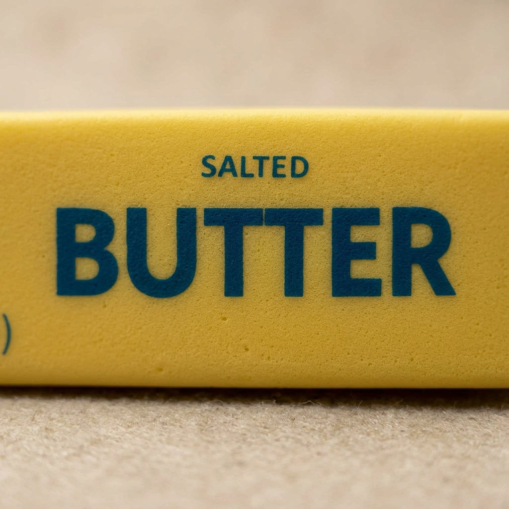 Chunky Butter Squishy crisp detail macro shot