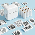Bluetooth Thermal Label Maker - Printer Accessories and Label Options Presentation