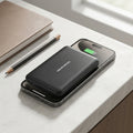 Magnetic 10000mAh Power Bank charging a smartphone
