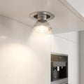 Value GU10 3W LED bulb installed in ceiling downlight with warm light beam