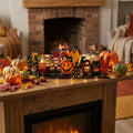 Halloween Pumpkin Wooden Letters Desk Topper Mantel Display