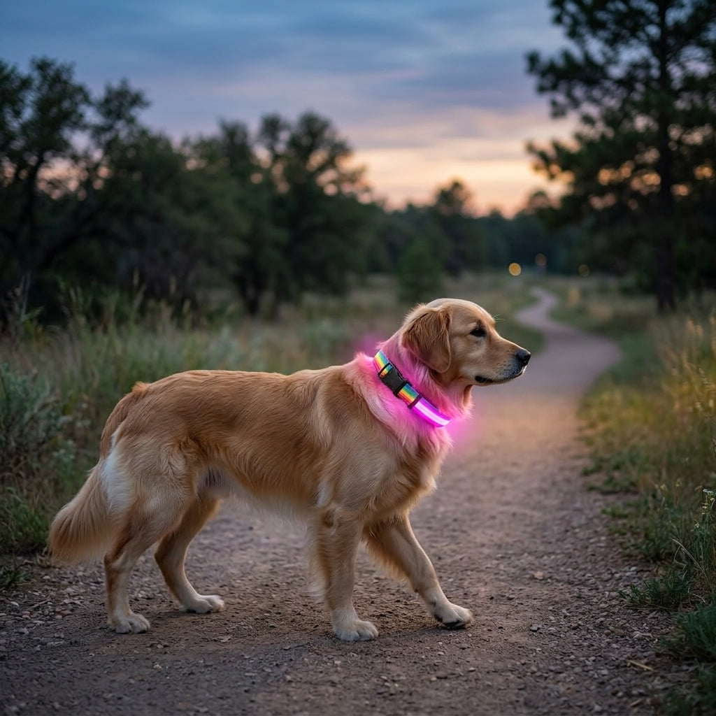 LED Dog Collar for Night Walking - Dusk Trail Lifestyle
