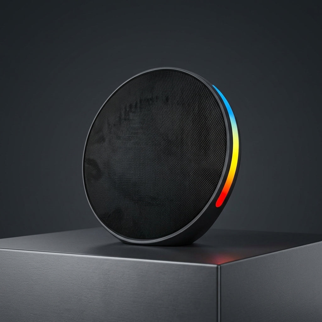 Circle Speaker With RGB - Studio Hero View