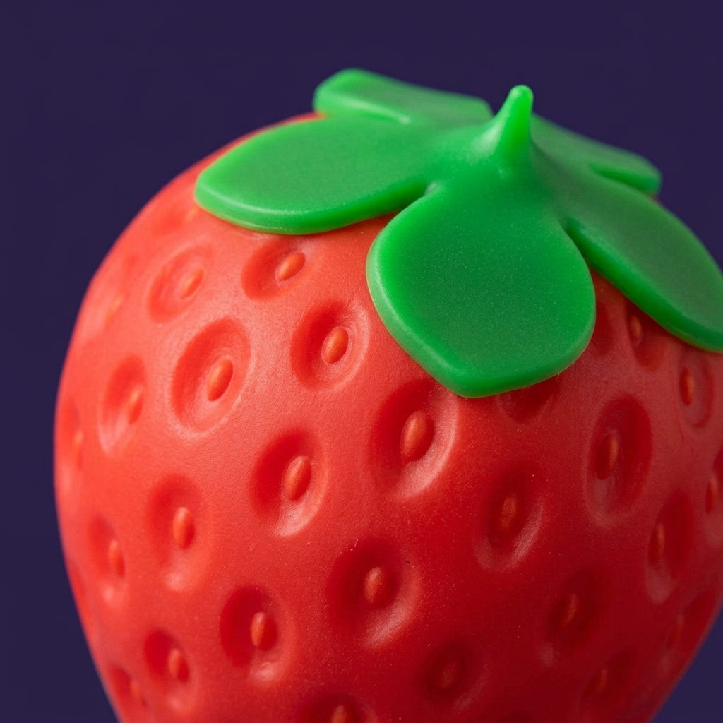 Strawberry Squishy - Texture and detail close-up