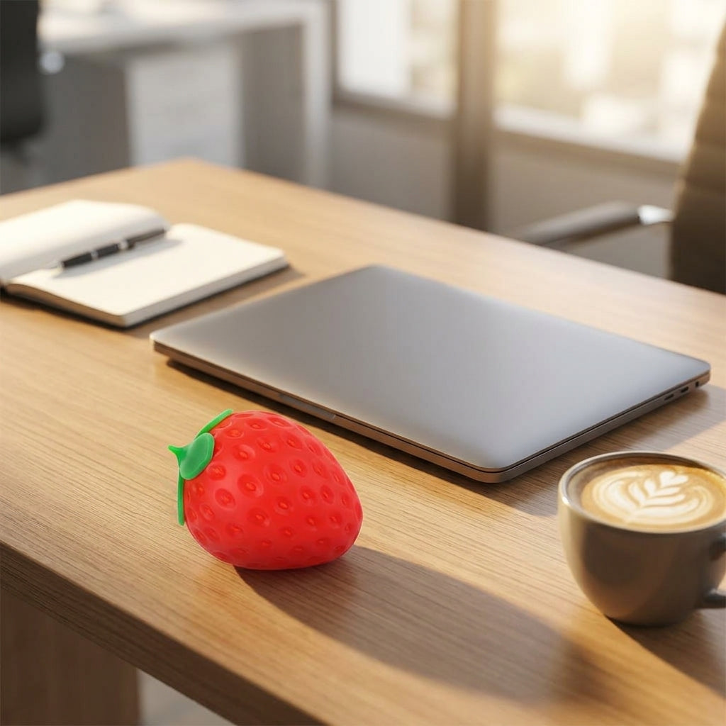Strawberry Squishy - Lifestyle desk setup