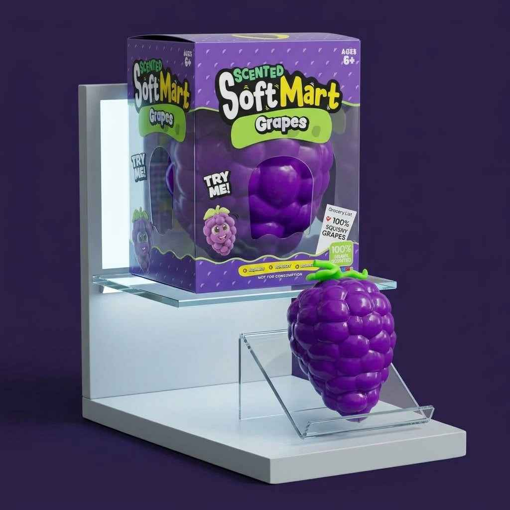 Jumbo Grape Squishy (19cm × 14cm)