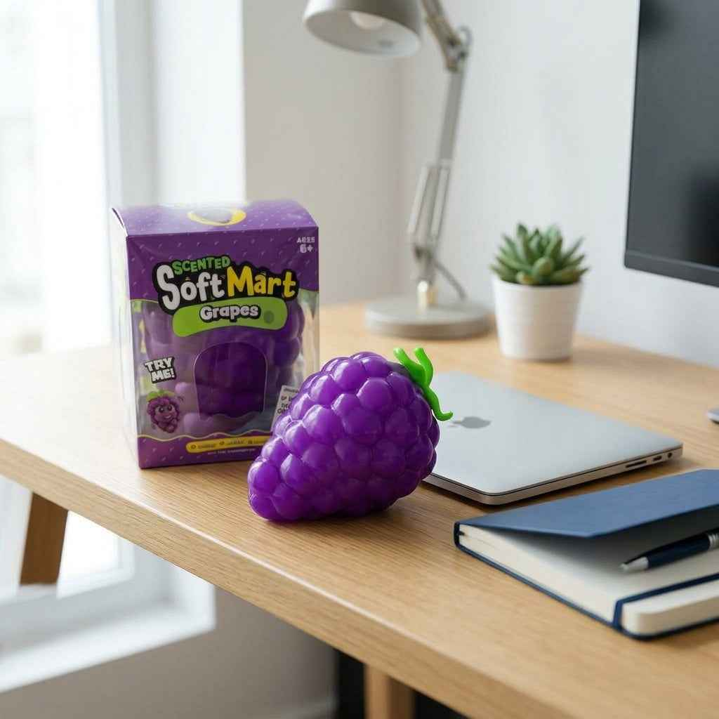 Jumbo Grape Squishy (19cm × 14cm)
