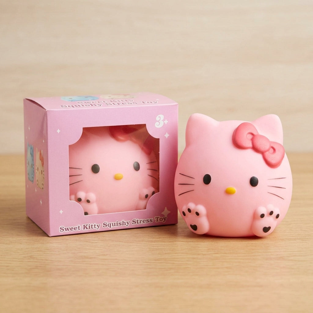 Jumbo Cat Squishy retail packaging display