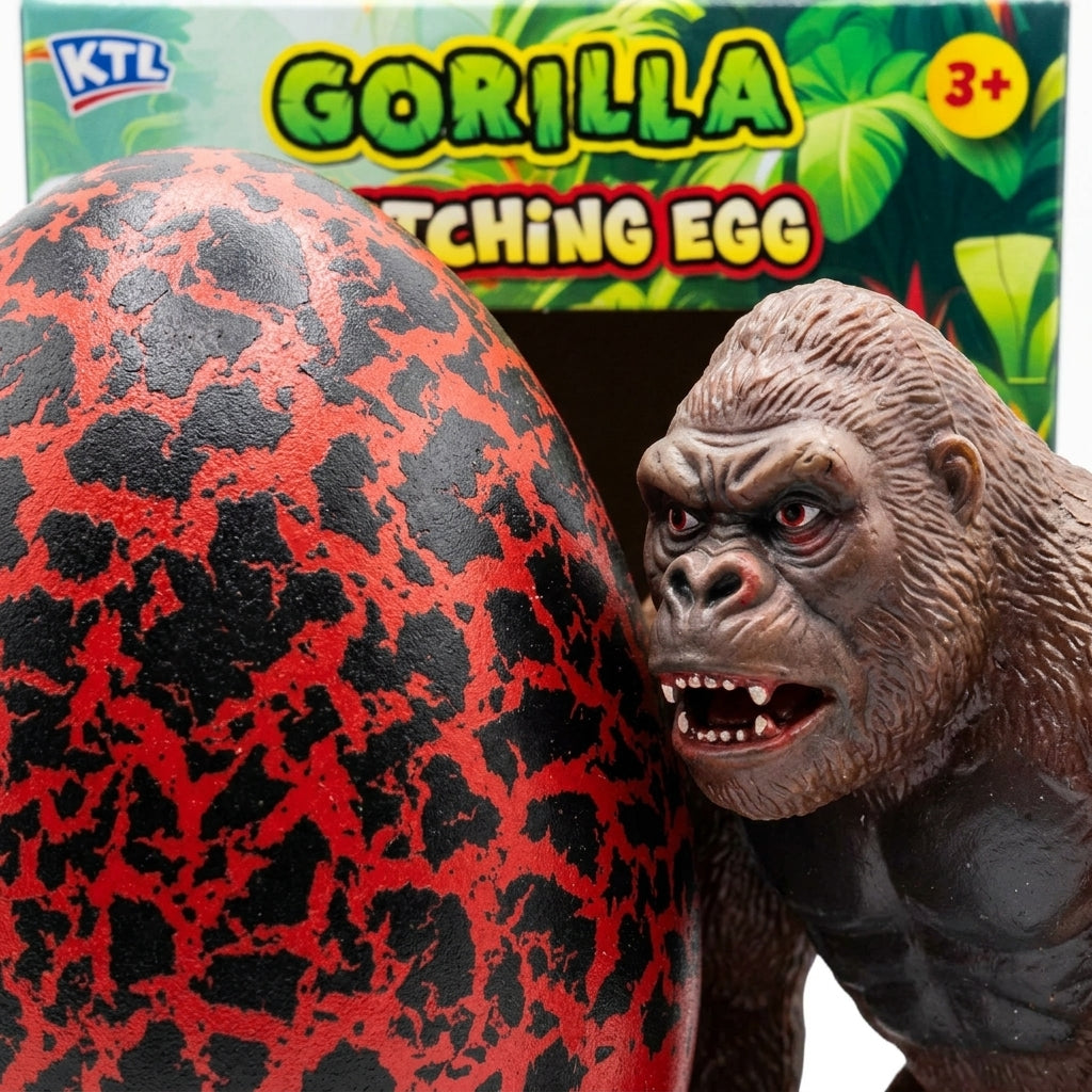 Gorilla Hatching Egg detail close-up of textured shell and gorilla