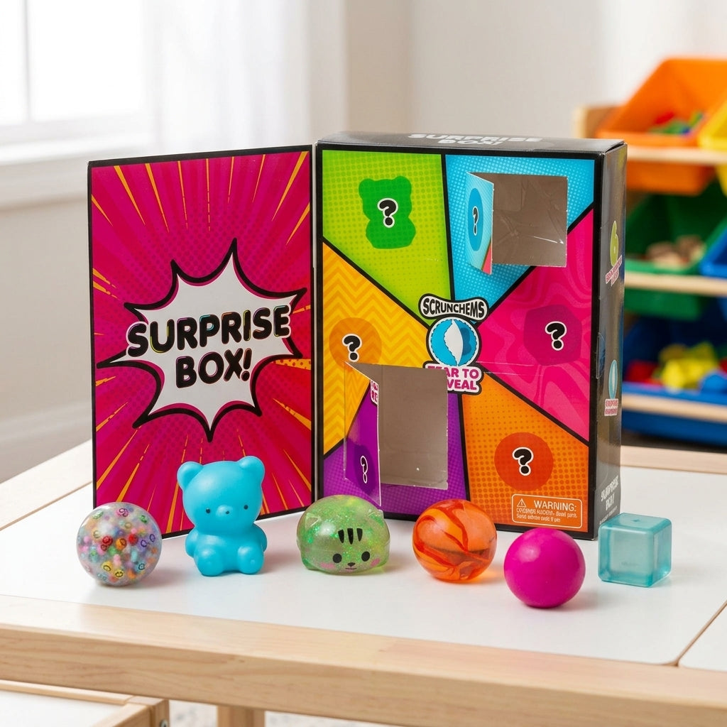 Scrunchems Surprise Box 6pcs with sensory squishies