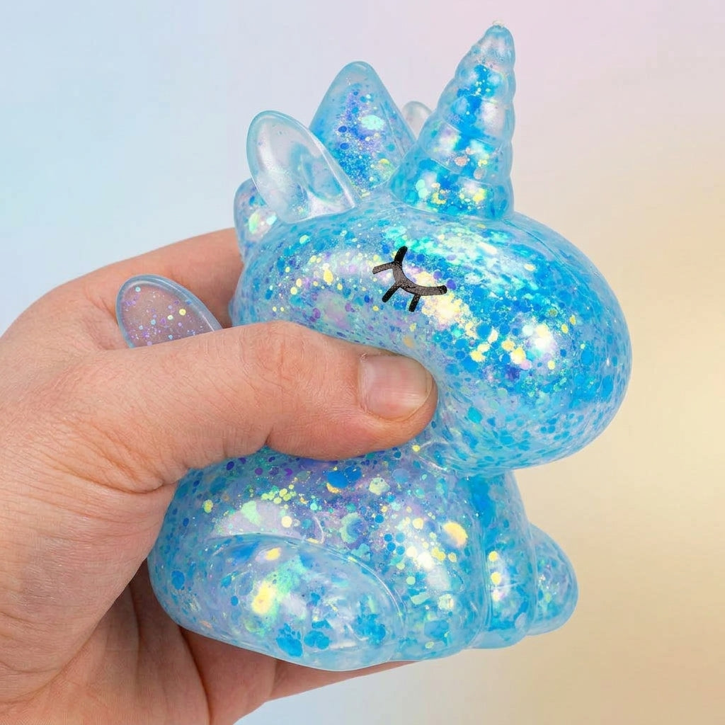 Scrunchems Sugar Unicorns tactile sensory squish close-up