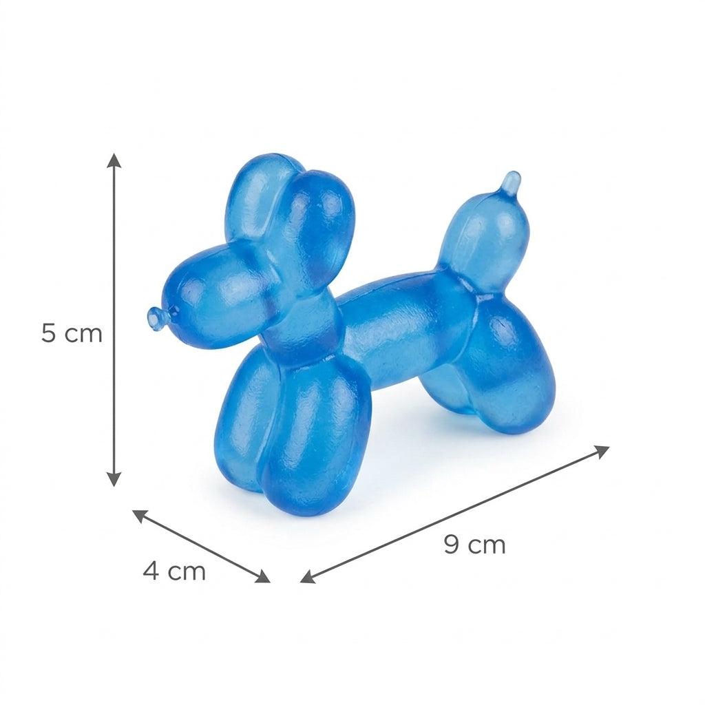 Scrunchems Sugar Balloon Dog 9cm by 5cm product dimensions