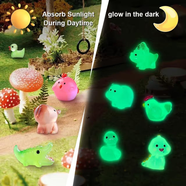 Animal Figurines Glow-in-the-Dark 60-Pack